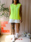 American Vintage east gilet neon yellow