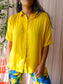 American Vintage oversized shirt golden yellow