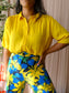 American Vintage oversized shirt golden yellow