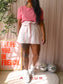 Rebecca Taylor striped linnen paperbag shorts
