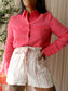 Luisa Cerano ramie shirt calypso coral