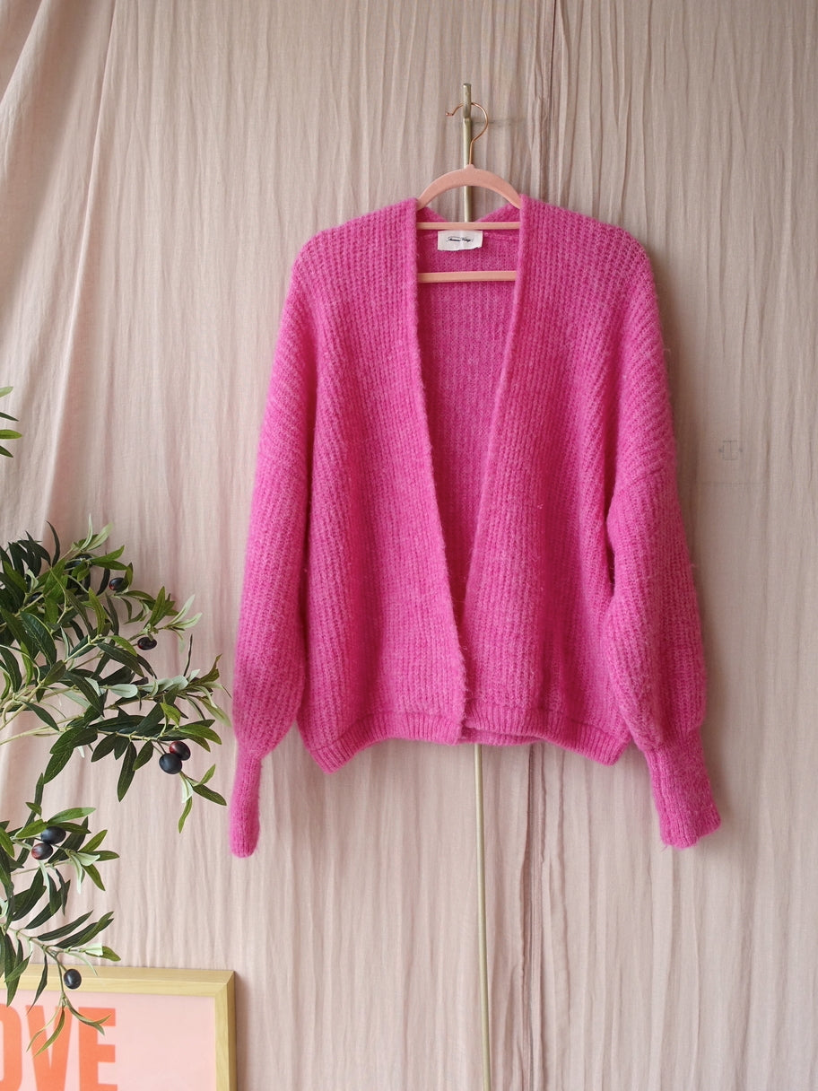 American Vintage east cardigan bubblegum pink