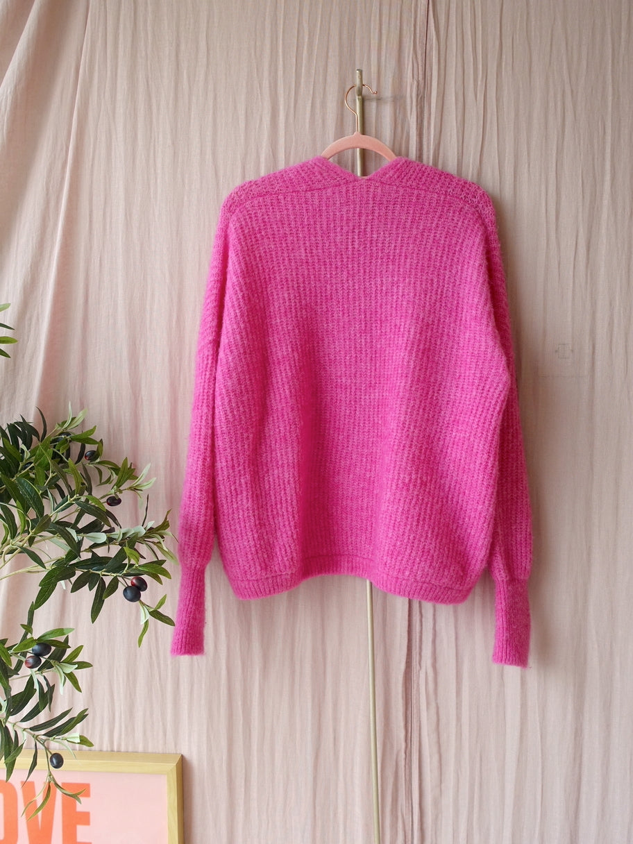 American Vintage east cardigan bubblegum pink