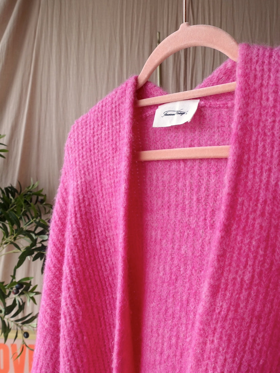 American Vintage east cardigan bubblegum pink