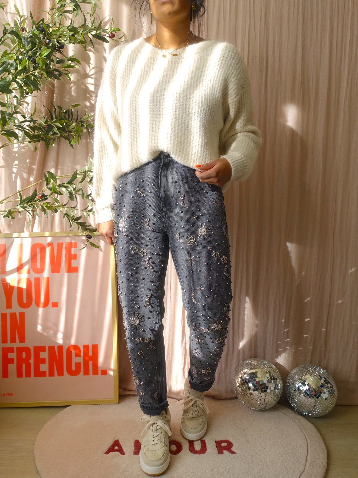 American Vintage east knit optical white