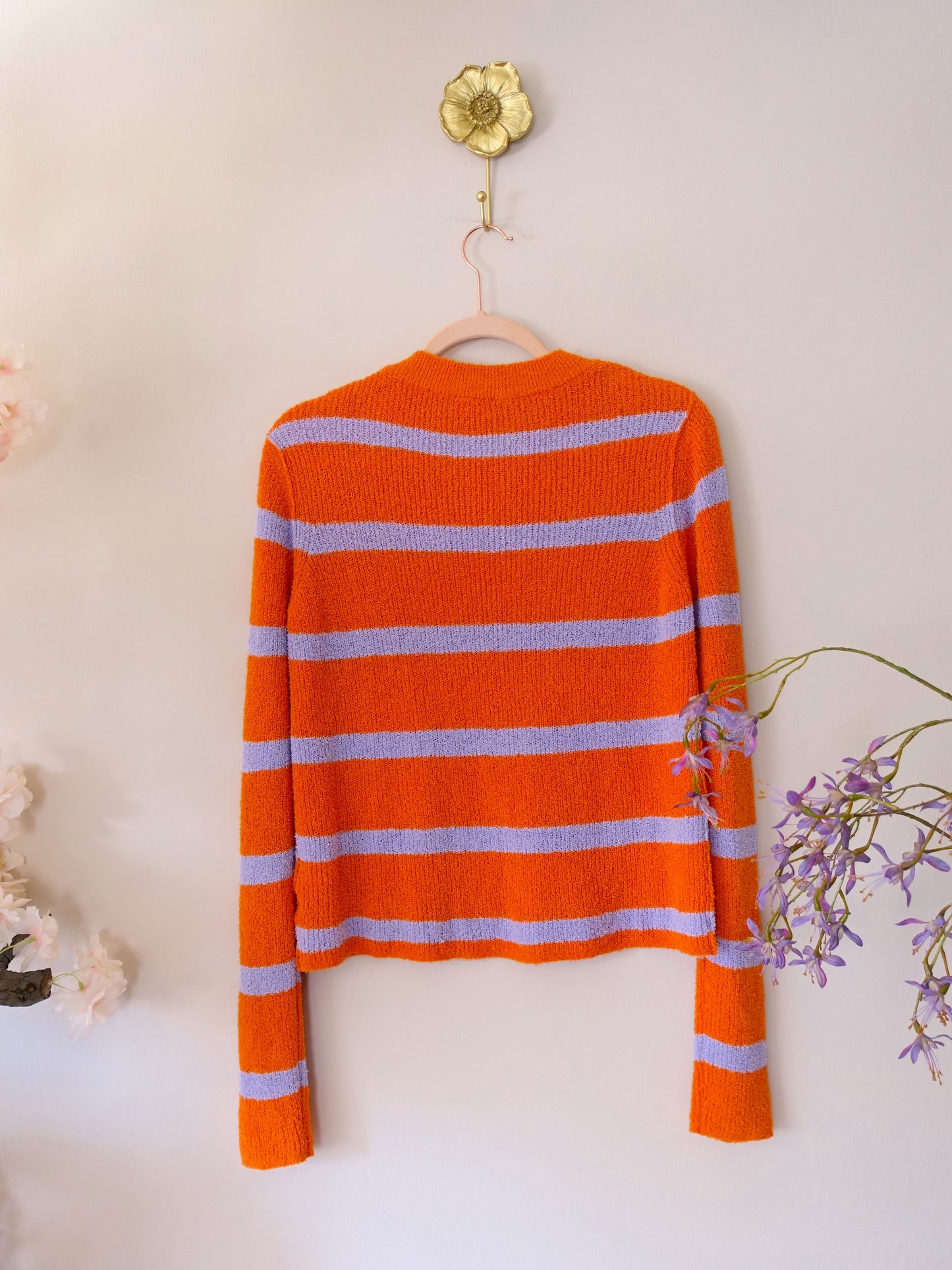 American Vintage organic cotton sweater orange
