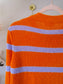 American Vintage organic cotton sweater orange