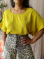 Amitié loose fit top golden ochre