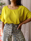 Amitié loose fit top golden ochre