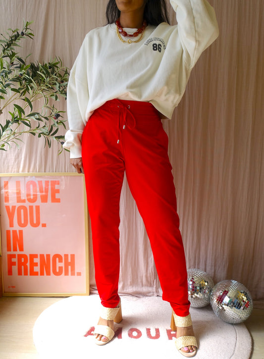 Andco woman penny travel quality pants scarlet