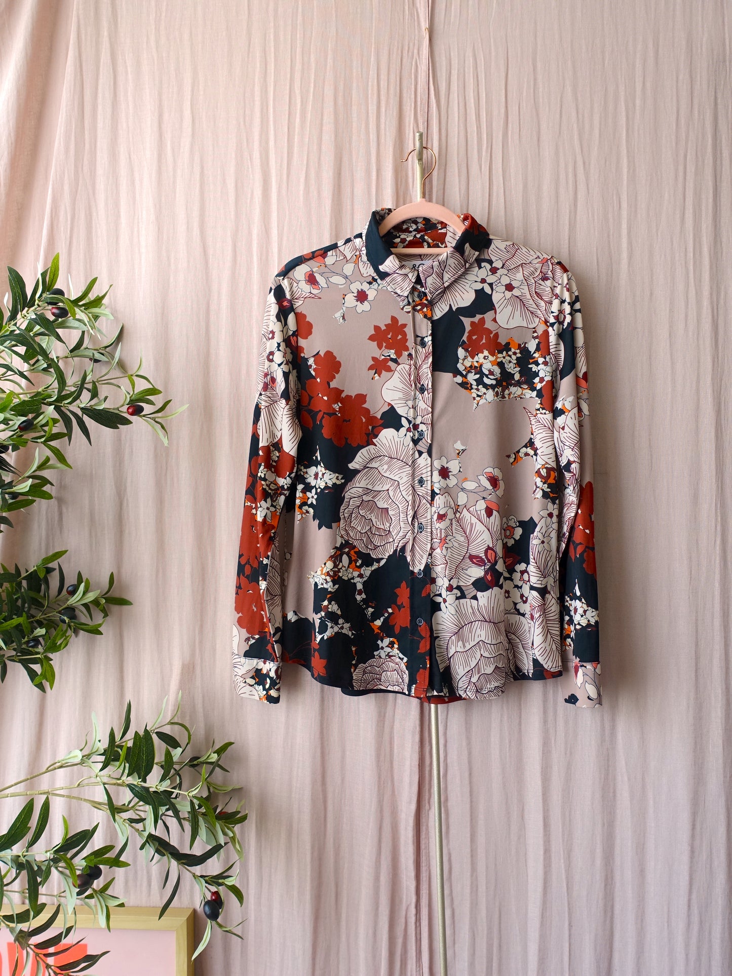 Andco woman travel quality floral blouse lotte