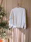 Anine Bing jaci organic cotton sweatshirt white