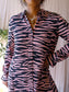 GANNI the animal print dress powder pink