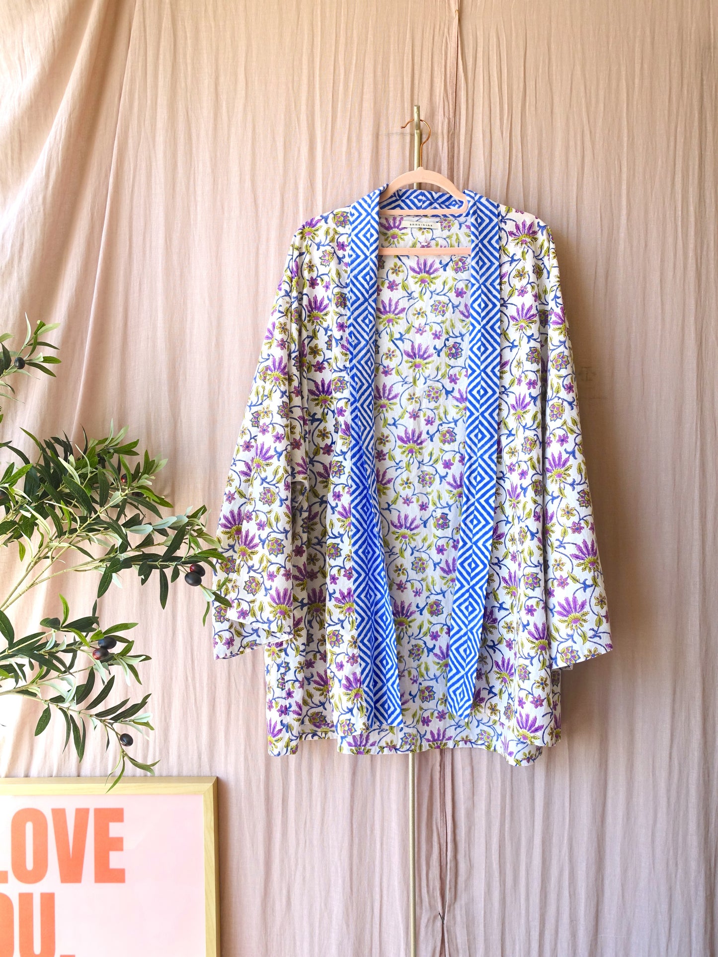 Anna + Nina bohemian floral kimono