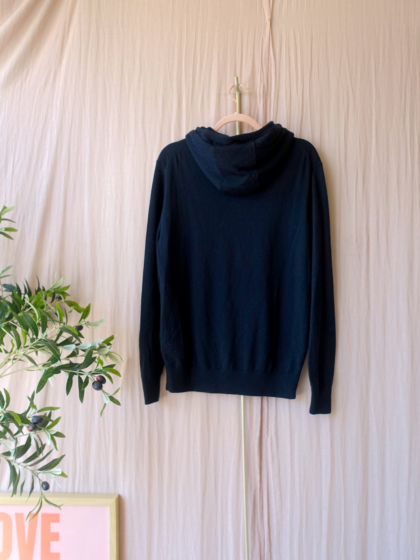 Heren - Wahts premium 100% merino wool hoodie navy
