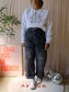 Melting Stockholm embroidered sweater light grey