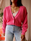 ANNA organic knit cardigan bubblegum pink