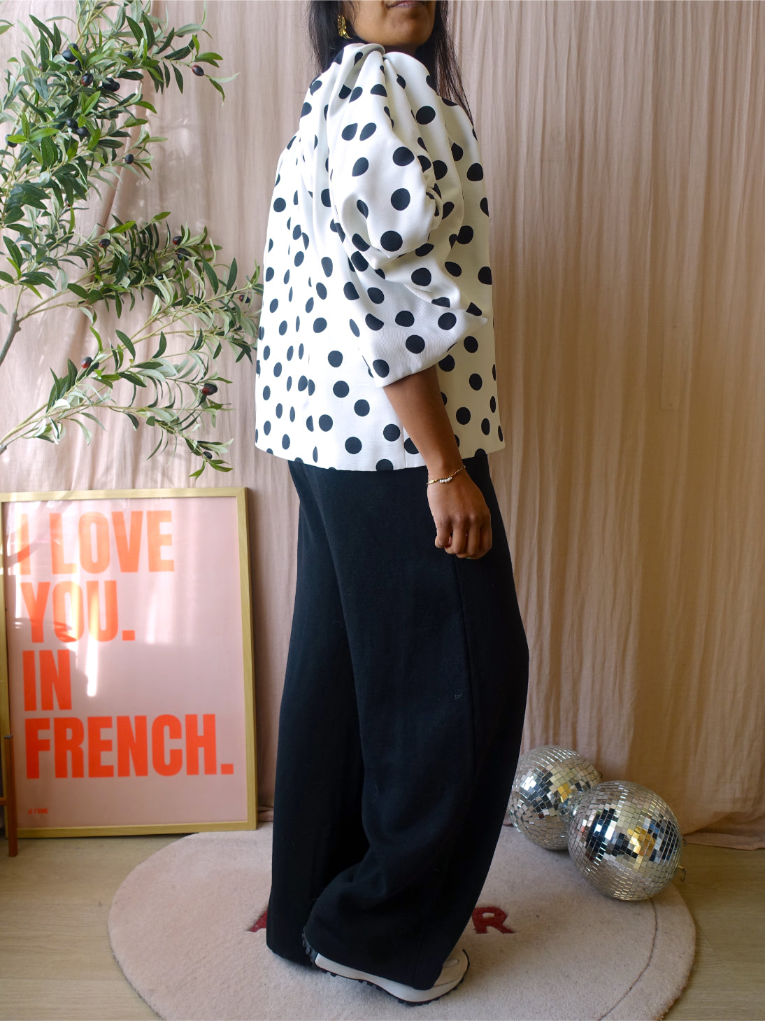 Anne Fontaine exclusive designer polkadot jacket