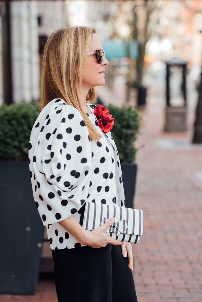 Anne Fontaine exclusive designer polkadot jacket