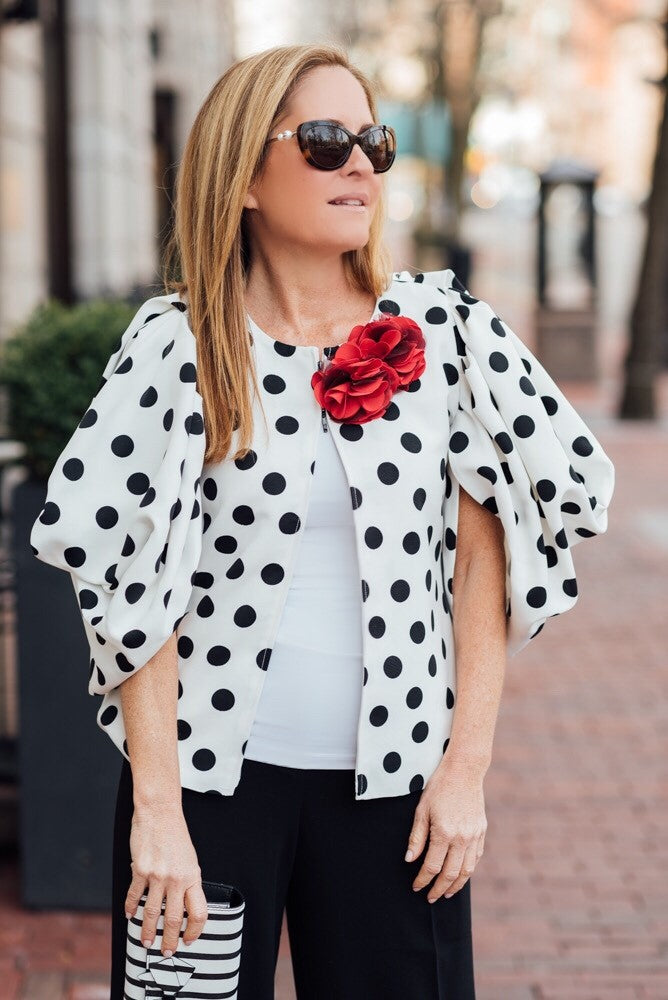 Anne Fontaine exclusive designer polkadot jacket