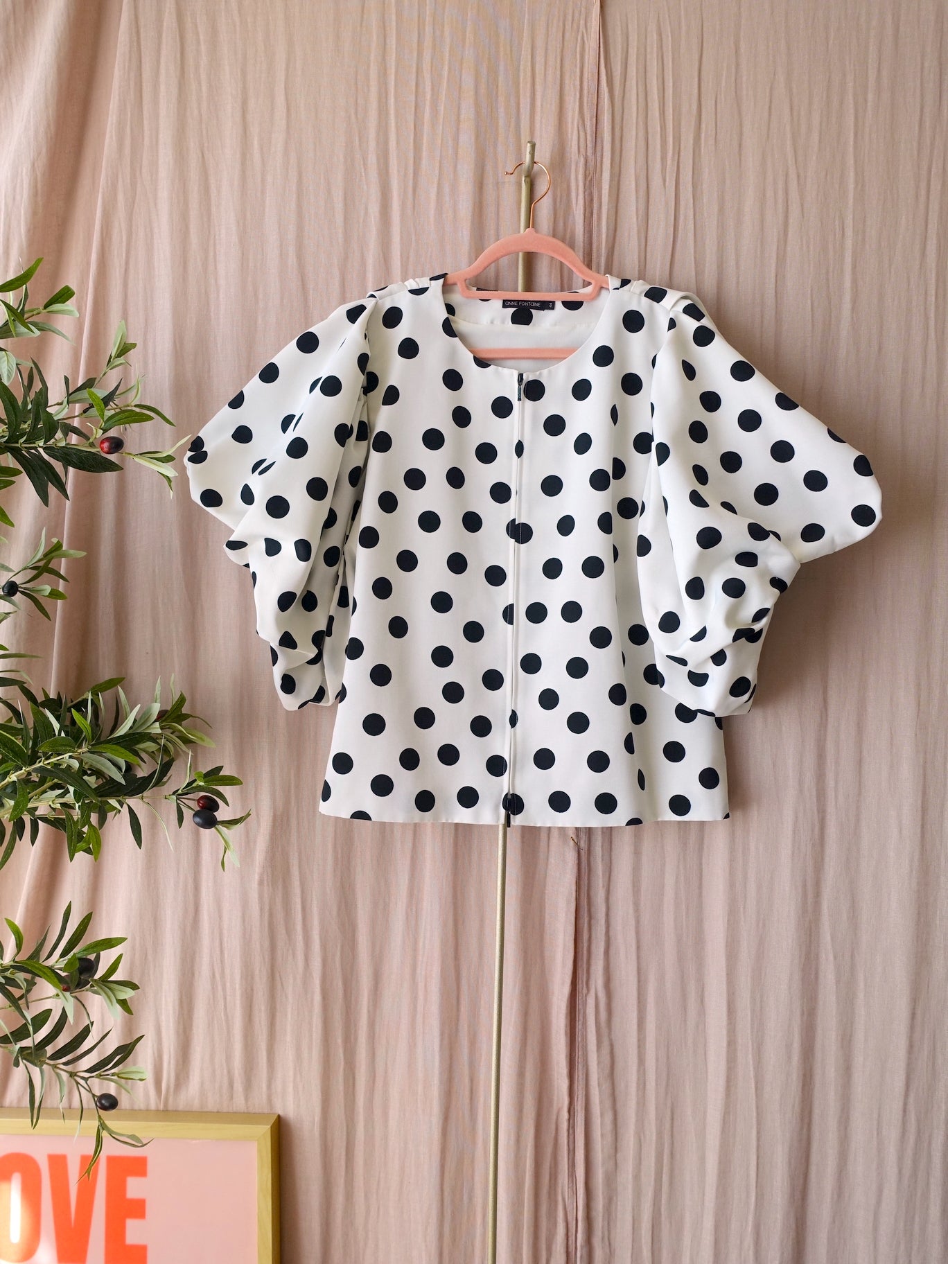 Anne Fontaine exclusive designer polkadot jacket