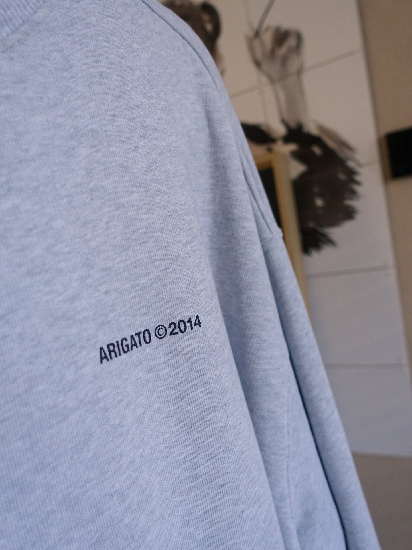 Axel Arigato monogram sweatshirt silver grey