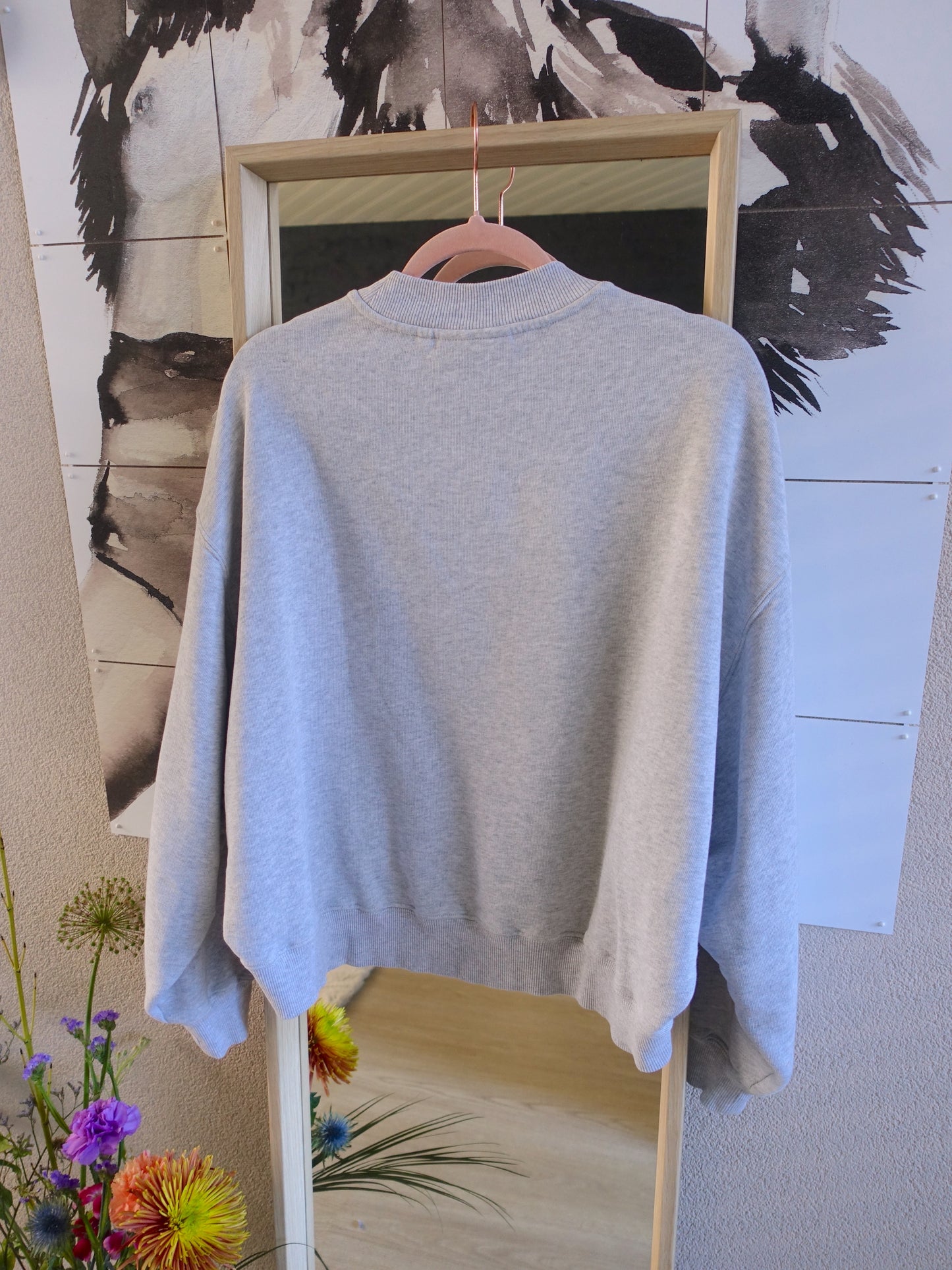 Axel Arigato monogram sweatshirt silver grey