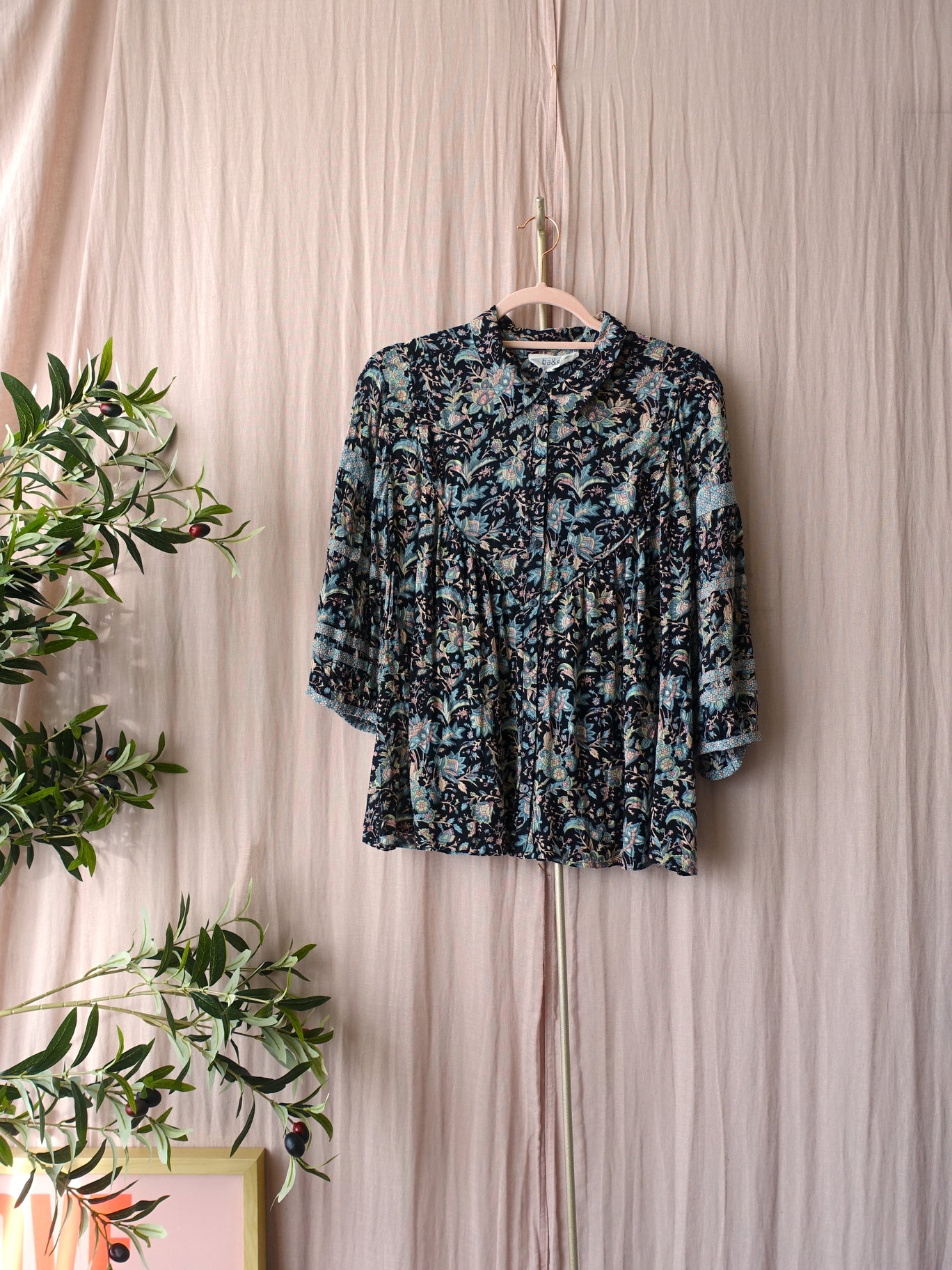 Ba&sh the bohemian paisley blouse