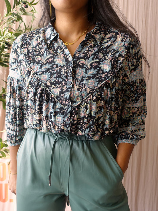Ba&sh the bohemian paisley blouse