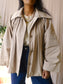 Ba&Sh isma cropped trenchcoat beige