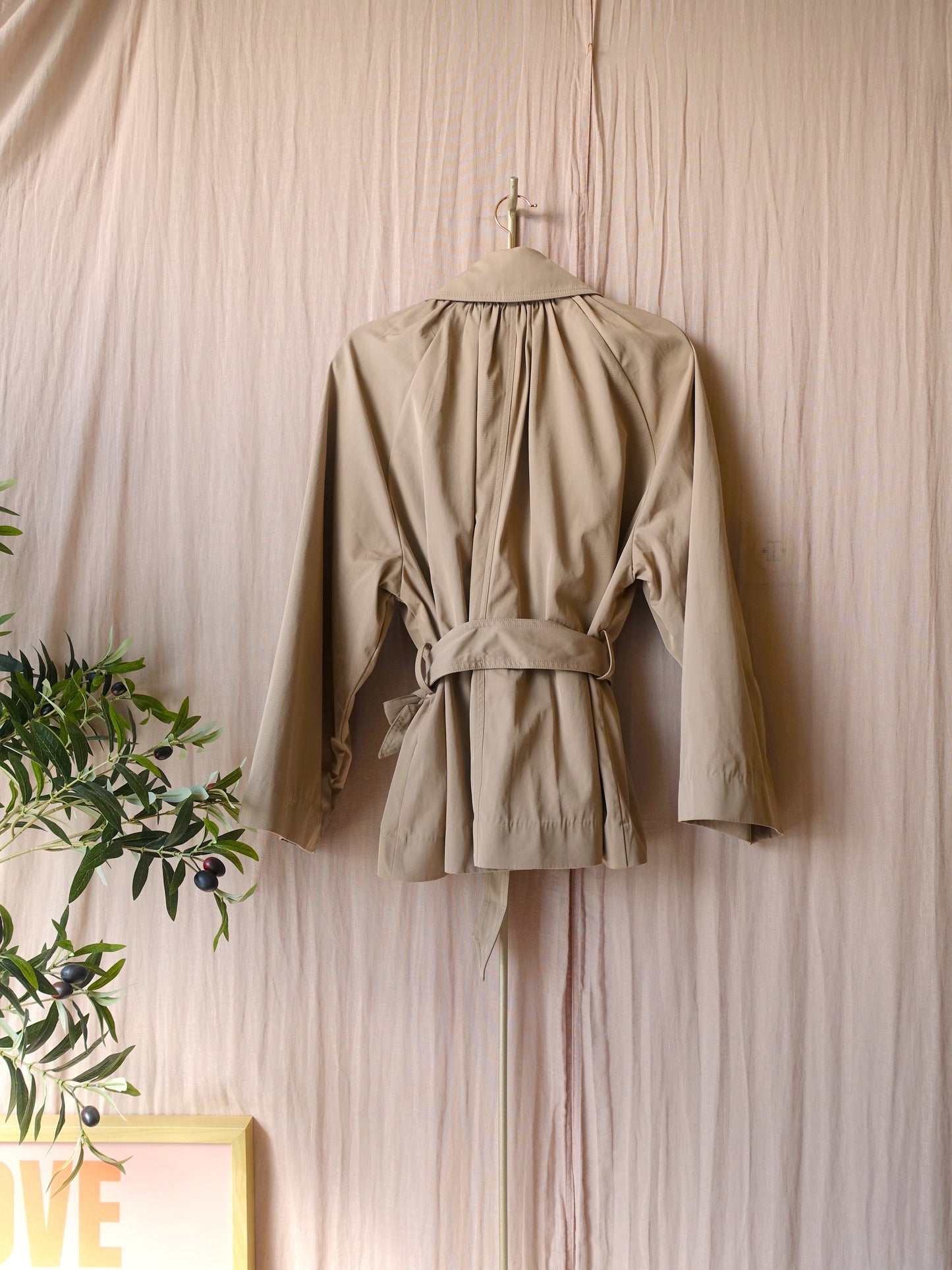 Ba&Sh isma cropped trenchcoat beige