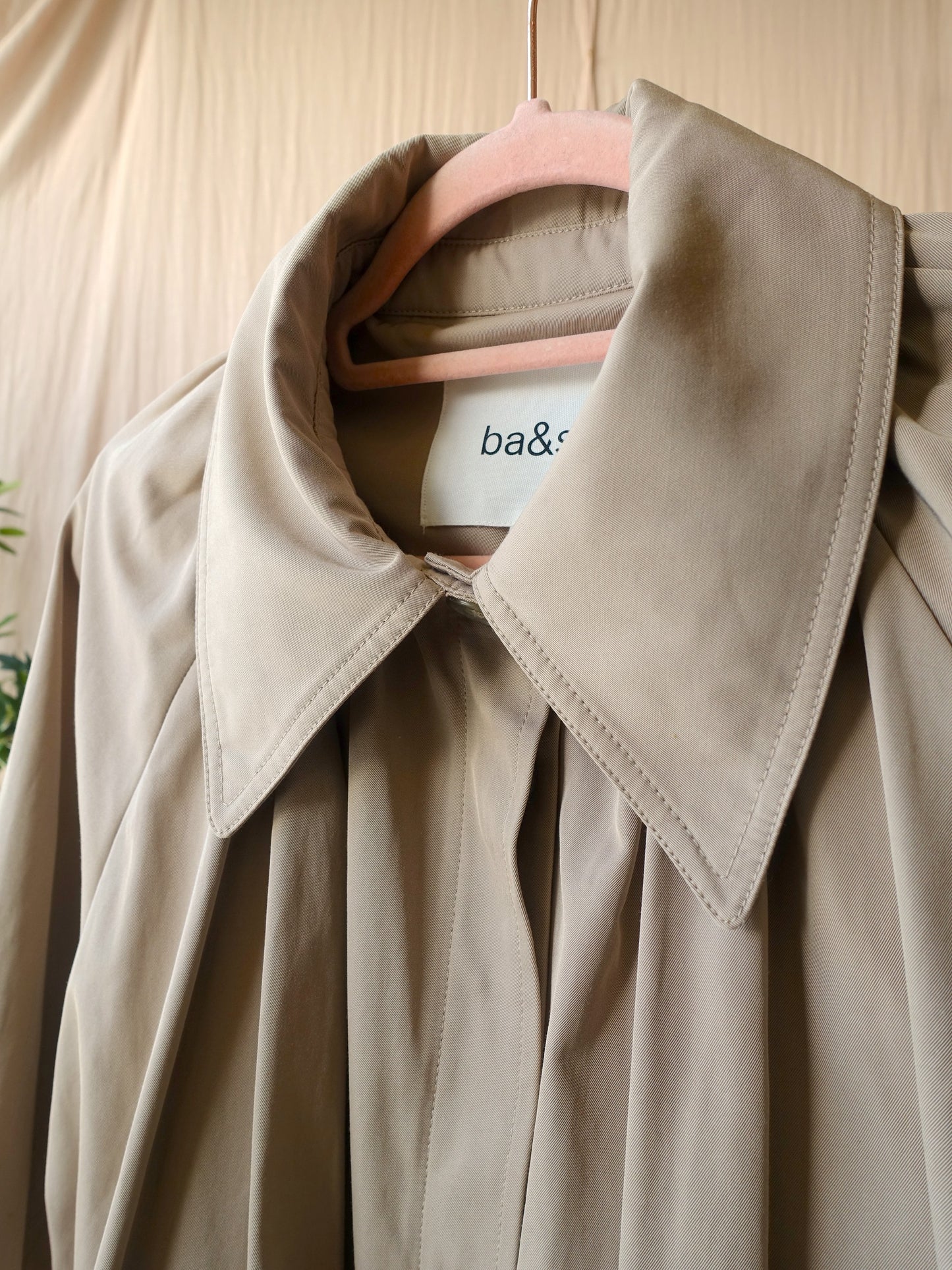 Ba&Sh isma cropped trenchcoat beige