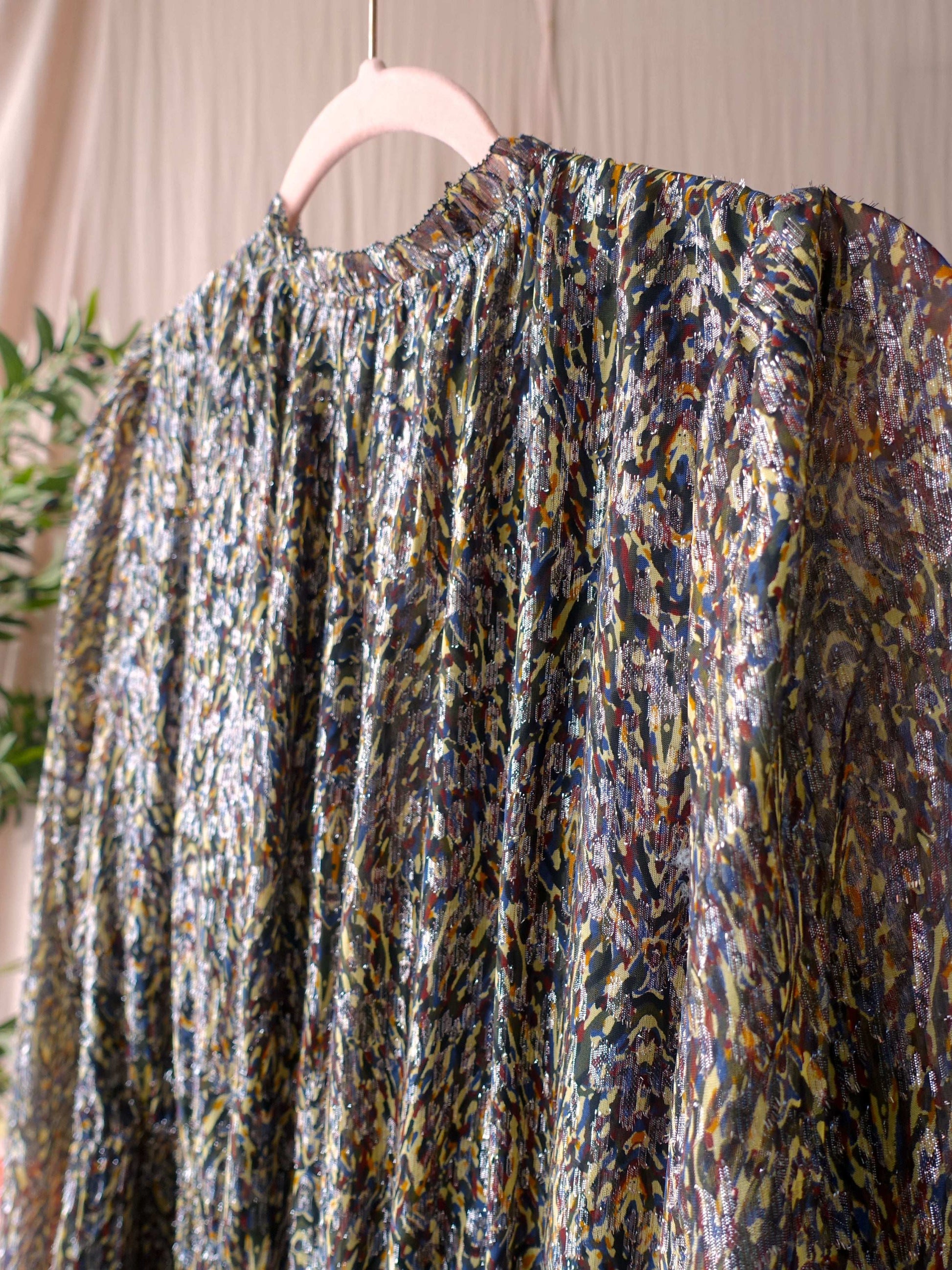 Ba&sh the silk blend lurex dress