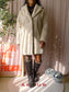 Ba&sh noe faux fur coat ecru latte