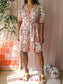 Ba&Sh floral ruffle jurk cream tan