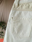 Ba&Sh Cdavid high waist denim shorts ecru