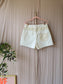 Ba&Sh Cdavid high waist denim shorts ecru