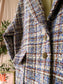 Ba&sh oversized tweed coat timy