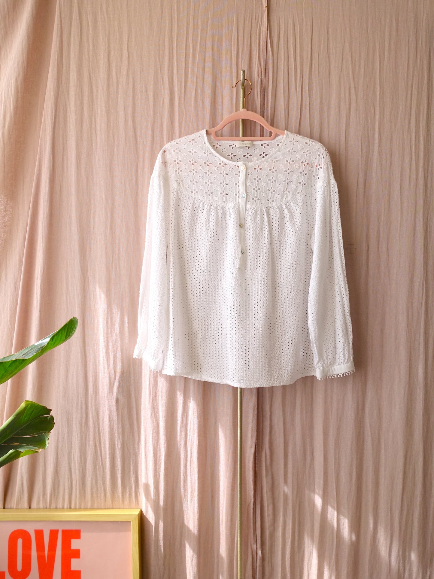 JC Sophie broderie anglaise top wit