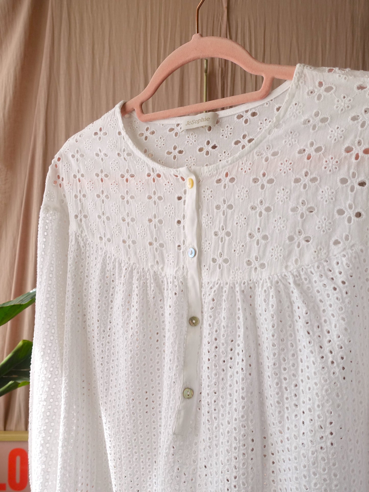 JC Sophie broderie anglaise top wit