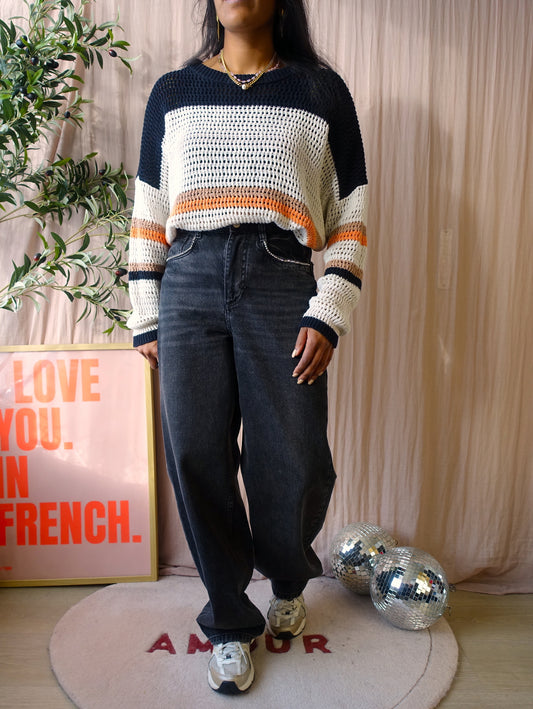 Bimba Y Lola relaxed fit crochet knit