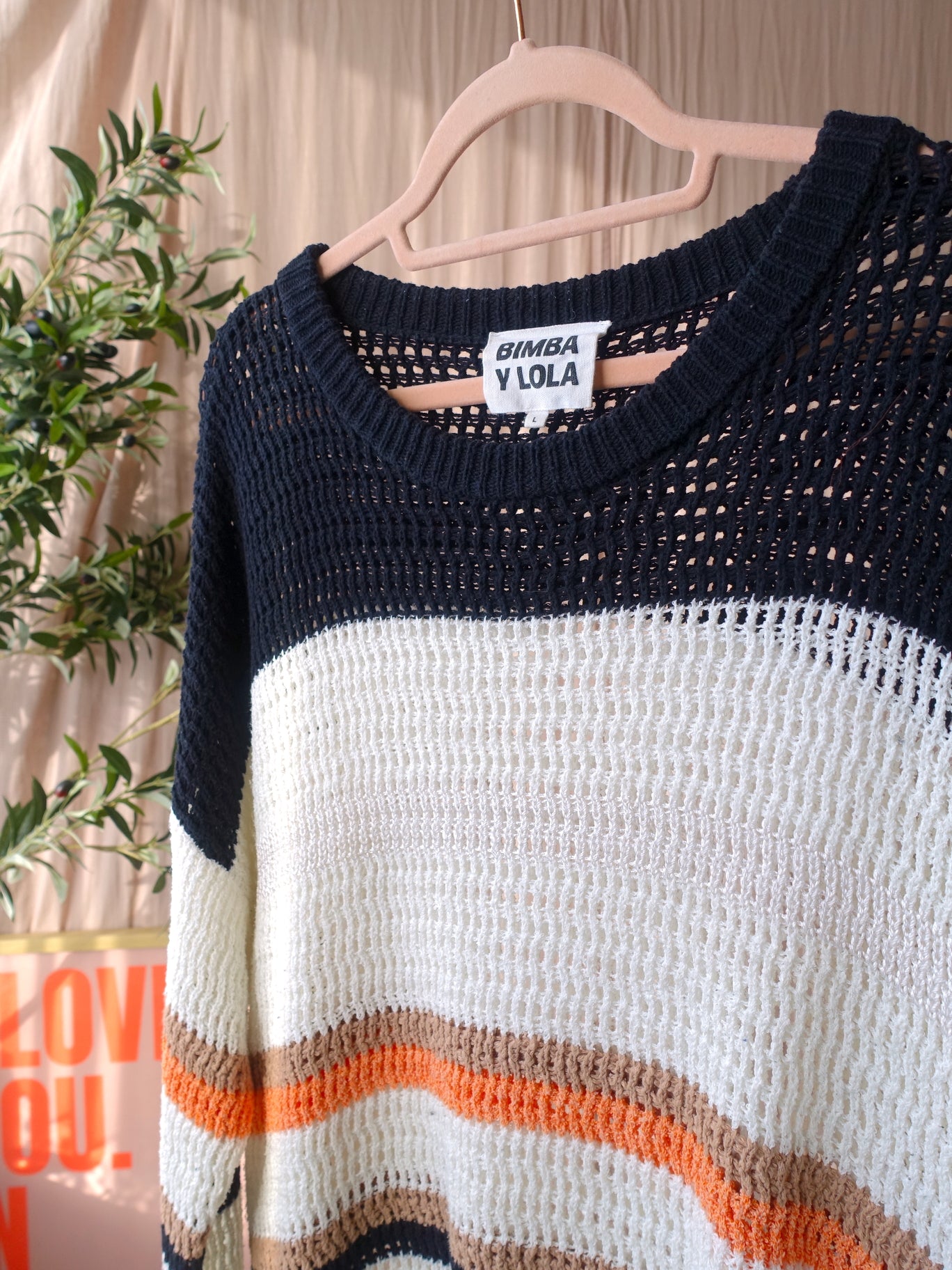 Bimba Y Lola relaxed fit crochet knit