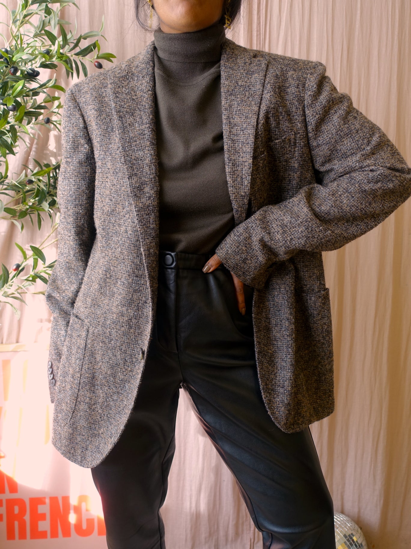 Drykorn fine knit col joey dark chocolate brown