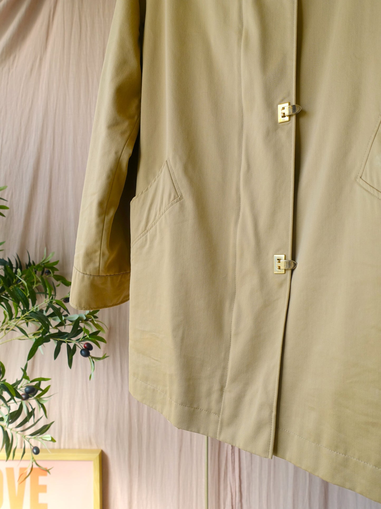 Bogner designer camel coat warm beige