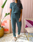 By-Bar viscose jumpsuit dark teal
