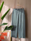 & Other Stories wide leg wool pants dark green
