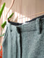 & Other Stories wide leg wool pants dark green