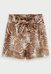Scotch & Soda 100% linnen shorts warm camel