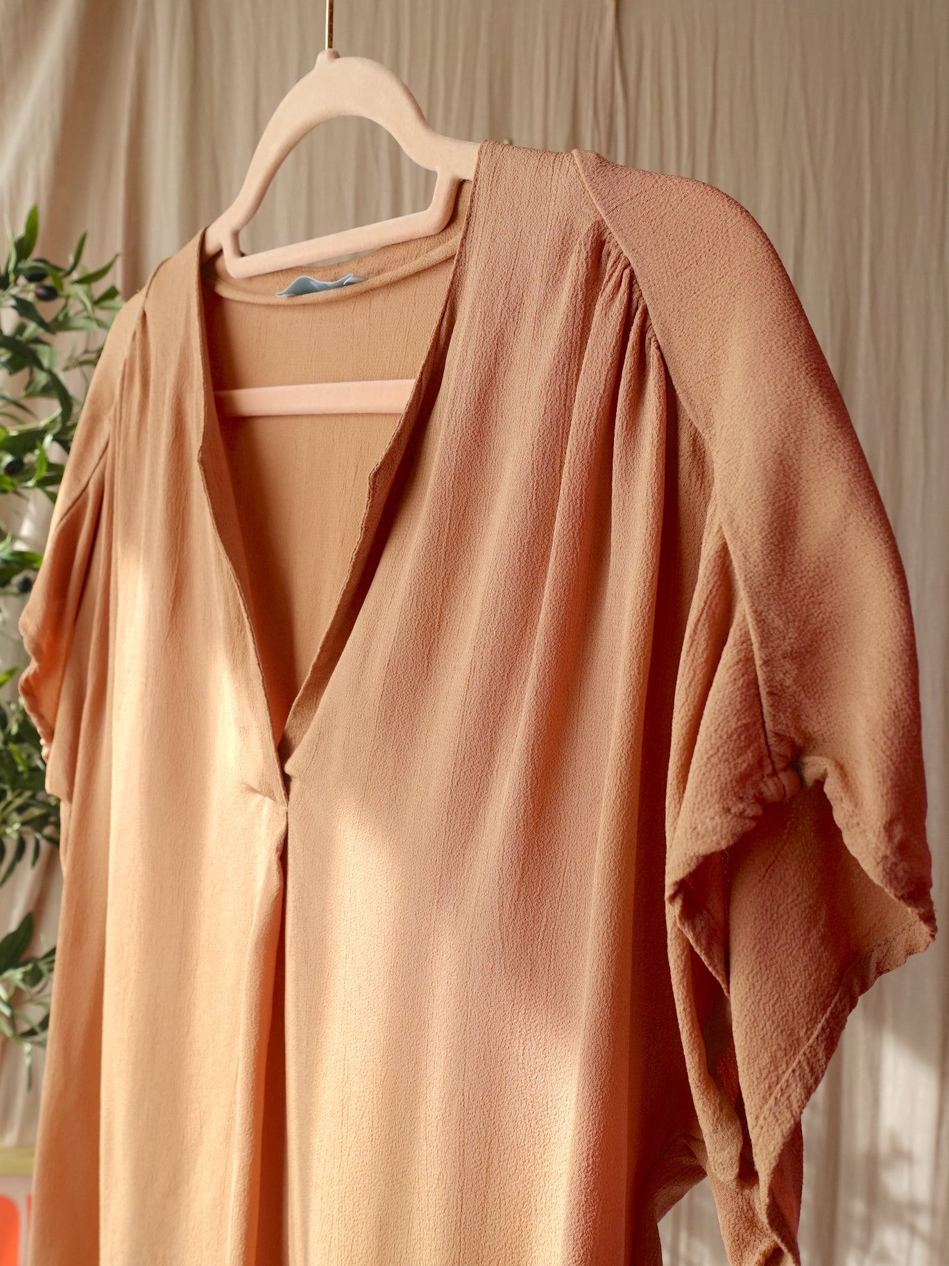 By-Bar viscose loose fit top warm camel