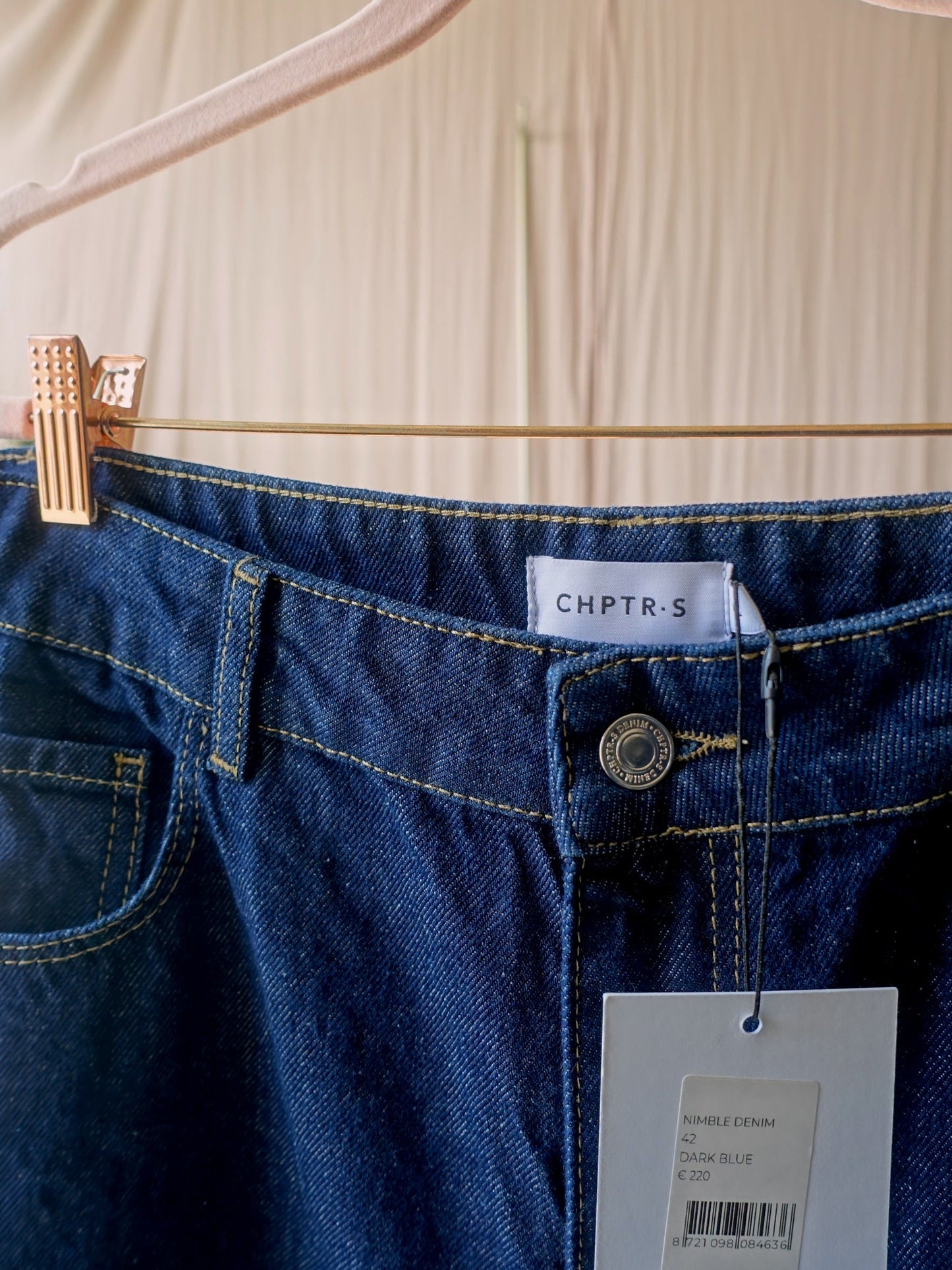 CHPTR-S nimble raw denim high waist jeans